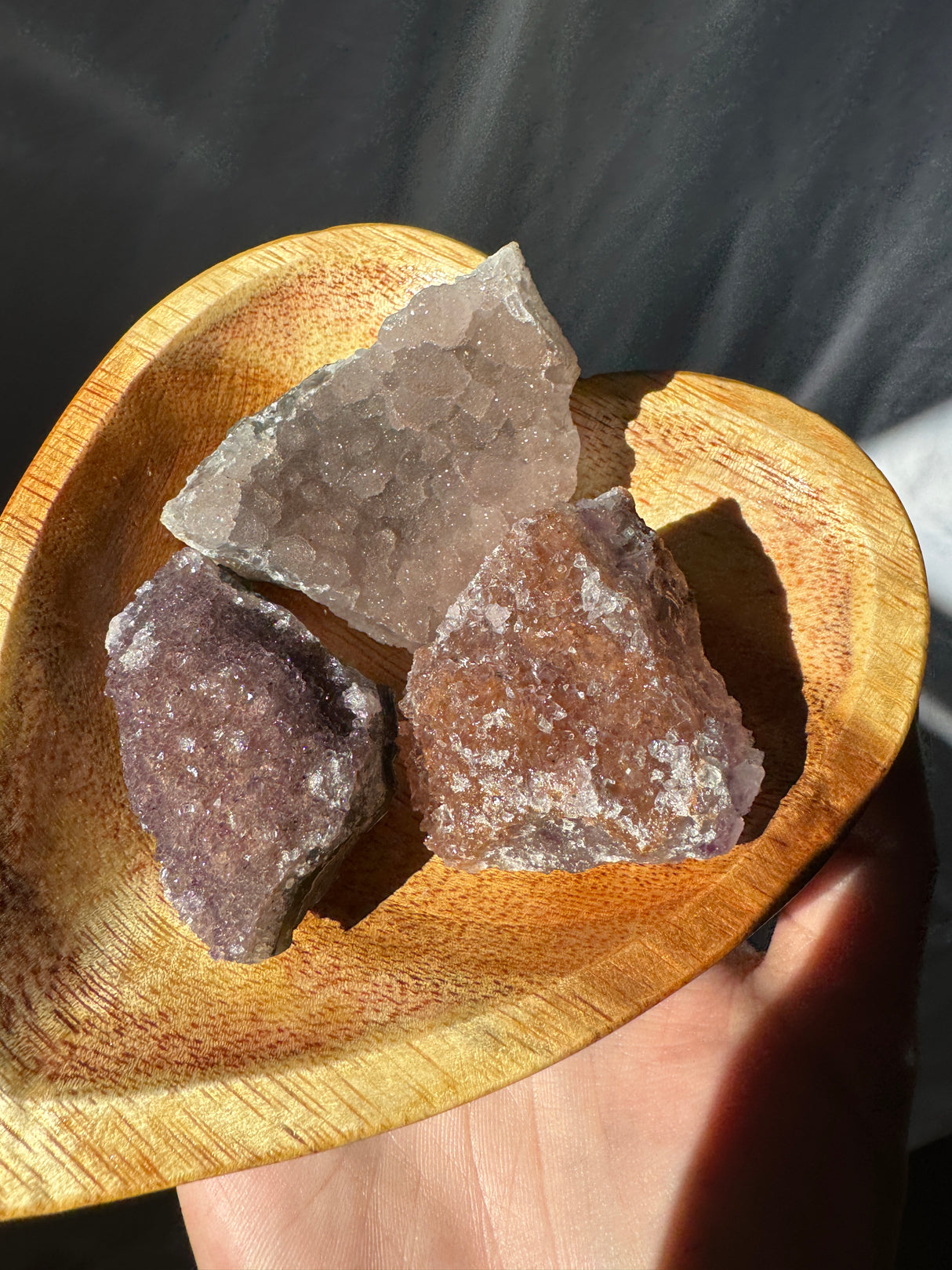 Raw Rainbow Amethyst Set (Bowl not included)