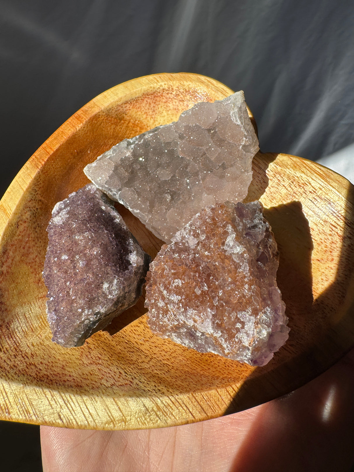 Raw Rainbow Amethyst Set (Bowl not included)