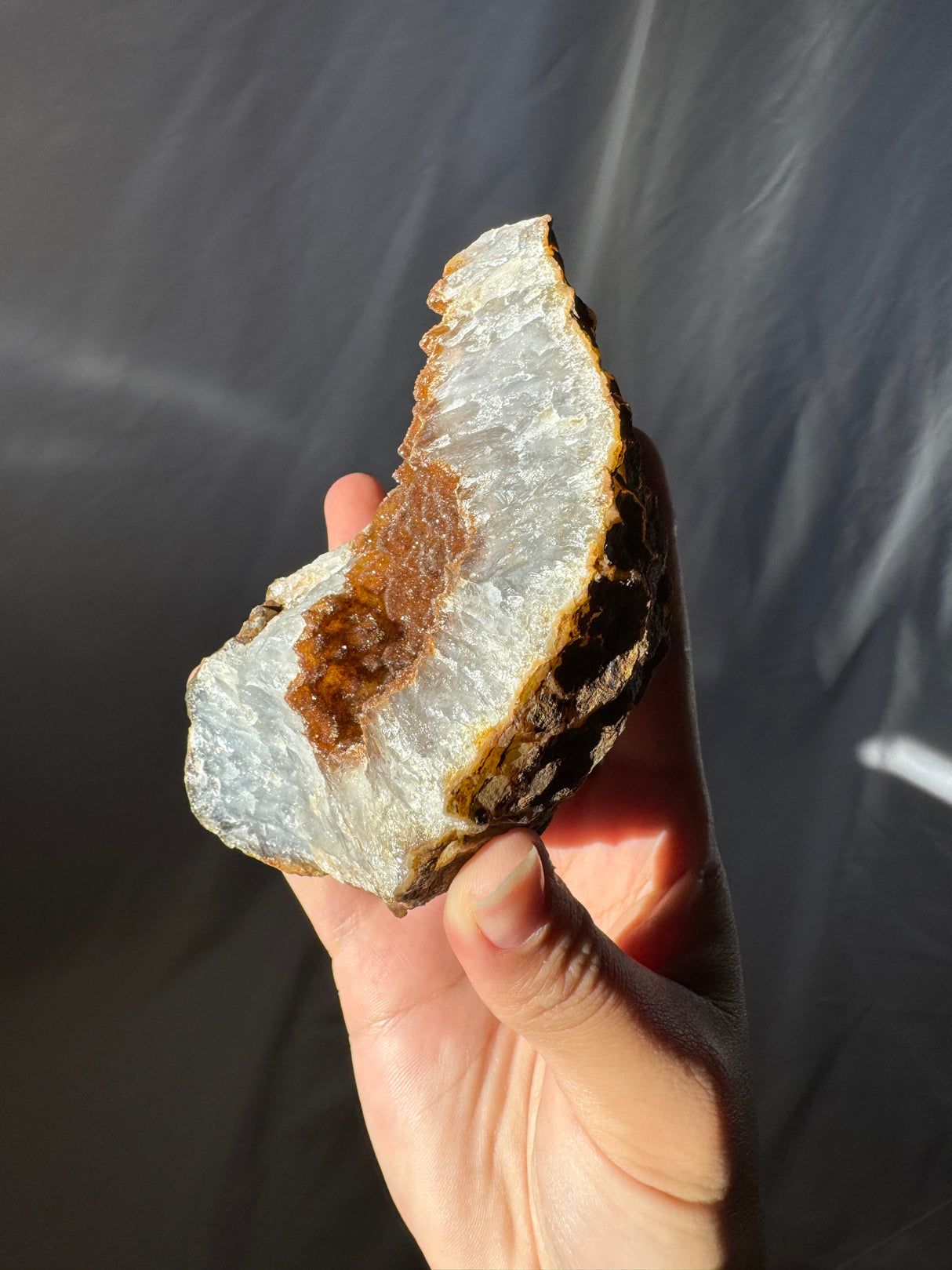 Copper Raw Sugar Druzy Rainbow Amethyst