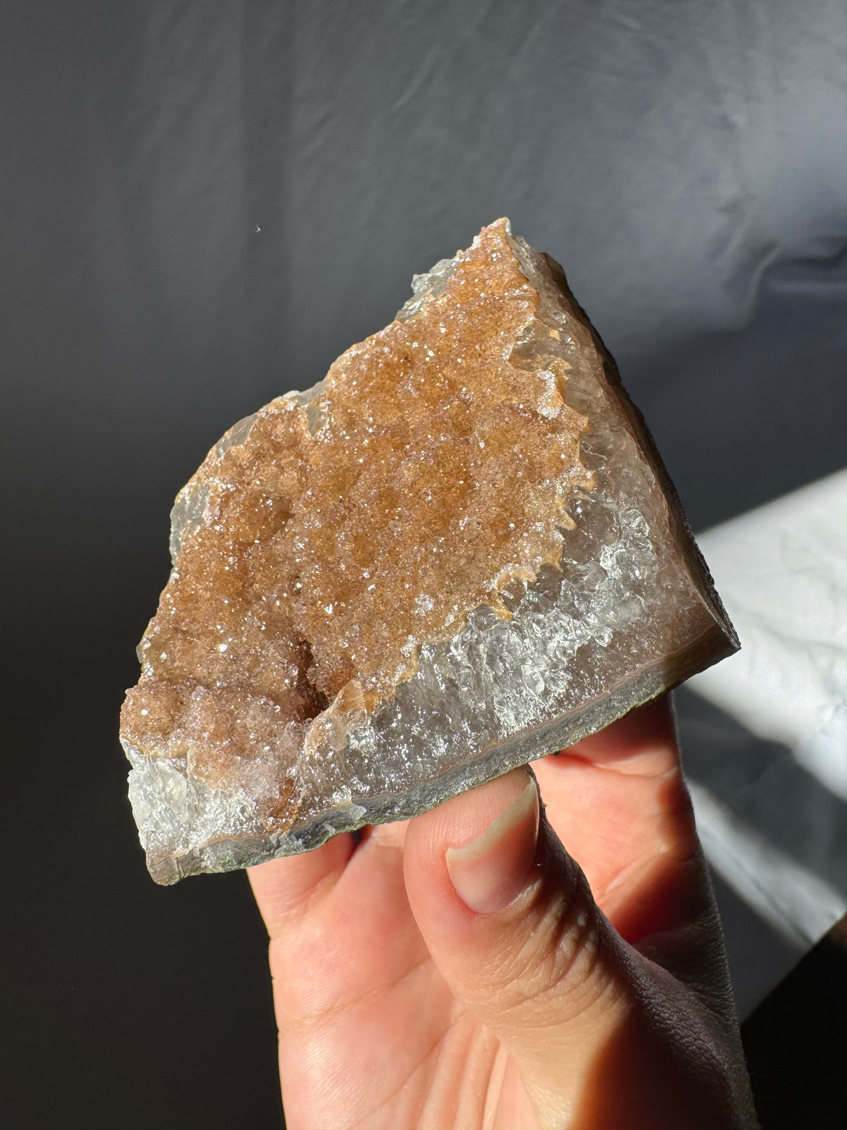 Bronze Druzy Raw Rainbow Amethyst