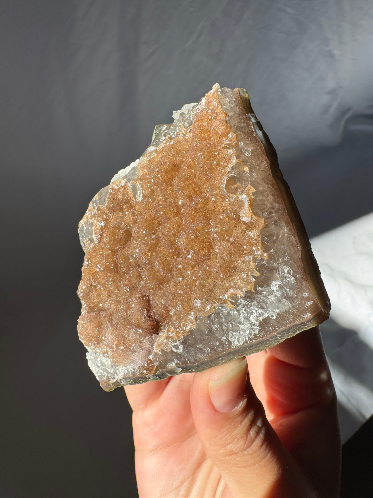 Bronze Druzy Raw Rainbow Amethyst