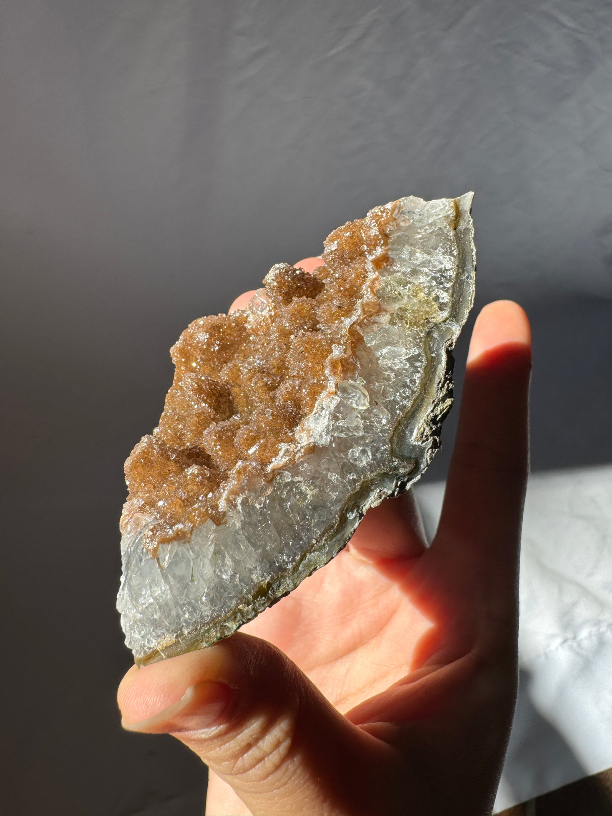 Chocolate Druzy Raw Rainbow Amethyst