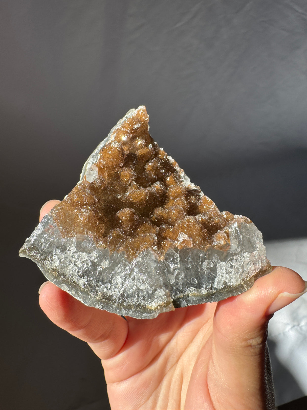 Chocolate Druzy Raw Rainbow Amethyst