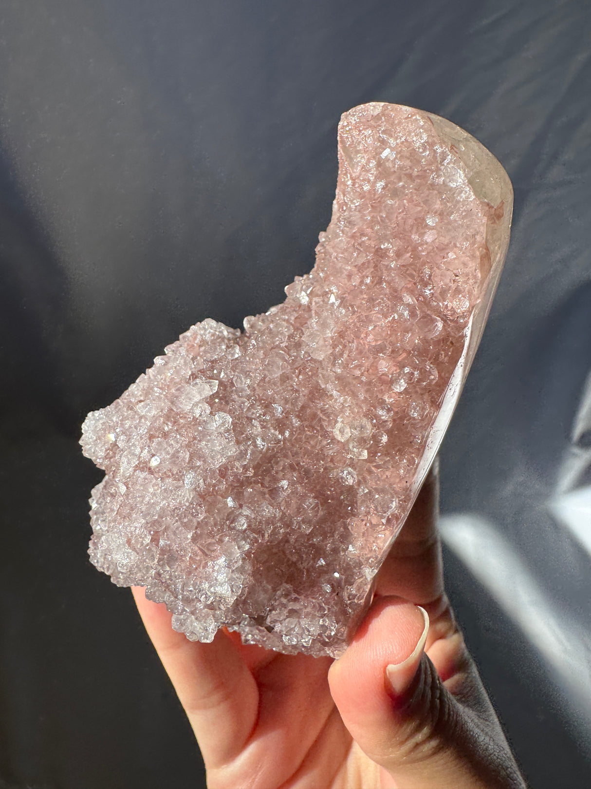 Pink Rainbow Amethyst Free Form (Self Stands)