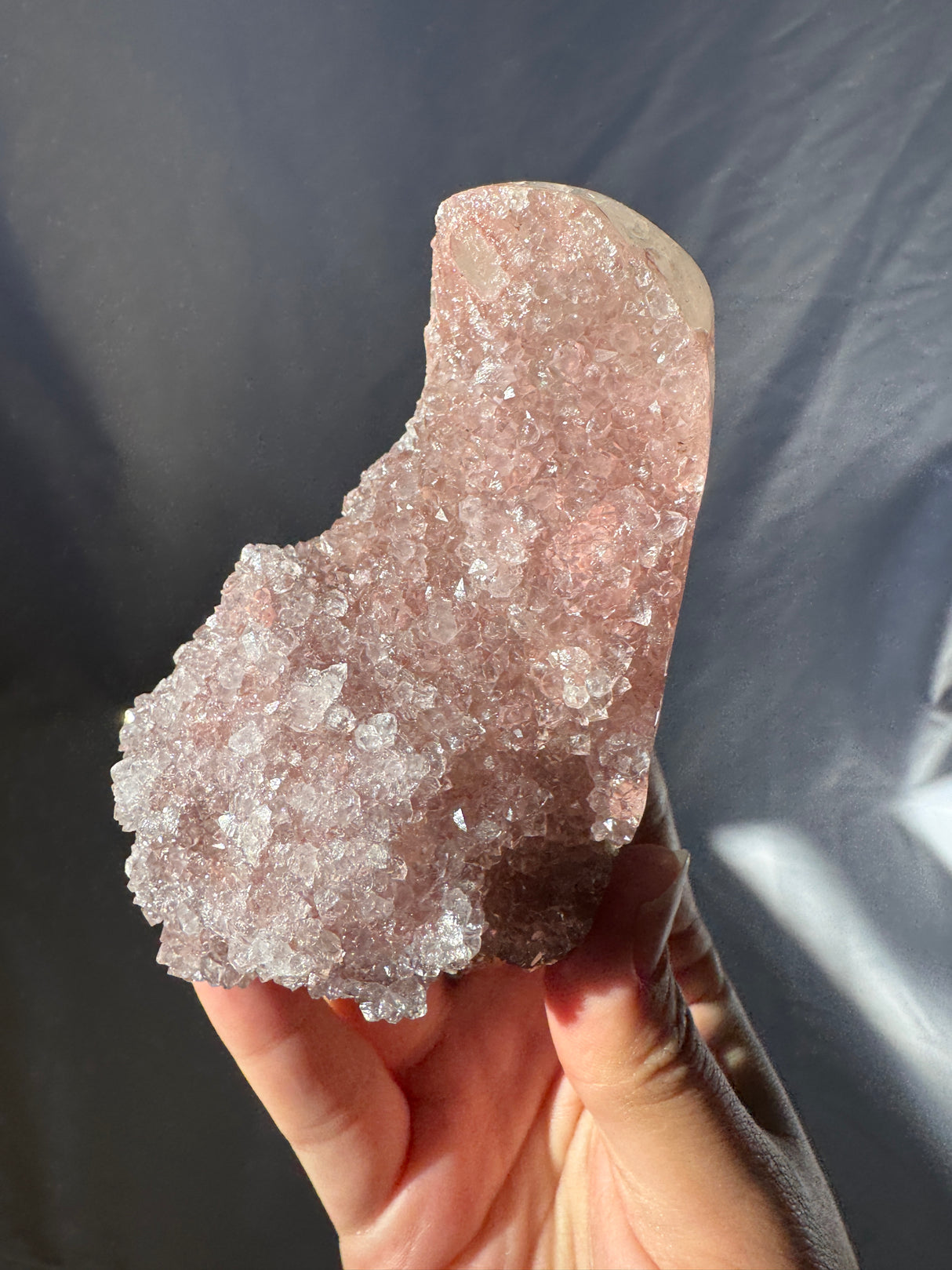 Pink Rainbow Amethyst Free Form (Self Stands)