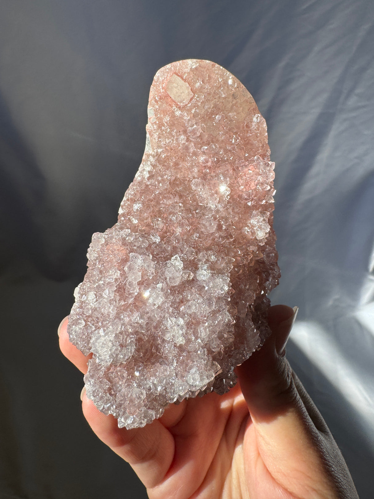 Pink Rainbow Amethyst Free Form (Self Stands)
