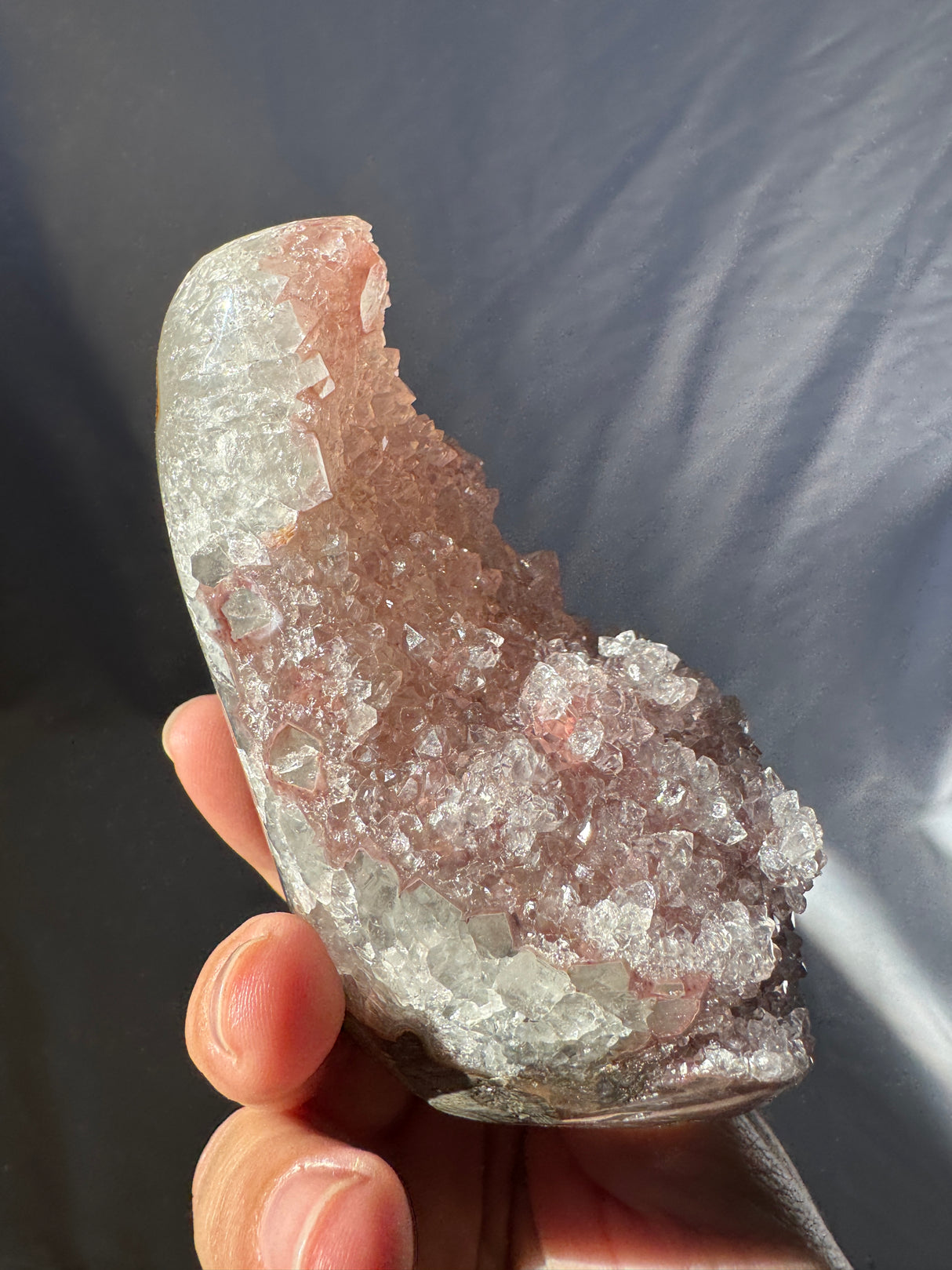 Pink Rainbow Amethyst Free Form (Self Stands)