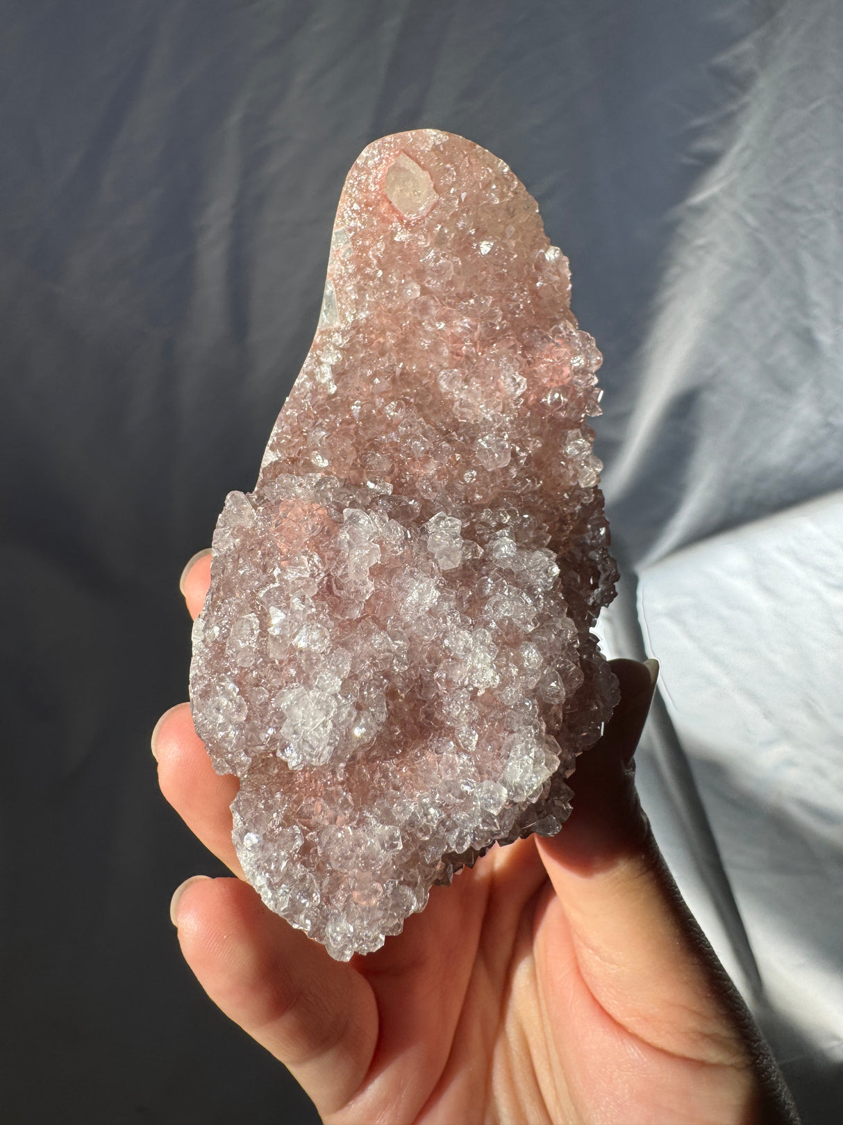 Pink Rainbow Amethyst Free Form (Self Stands)