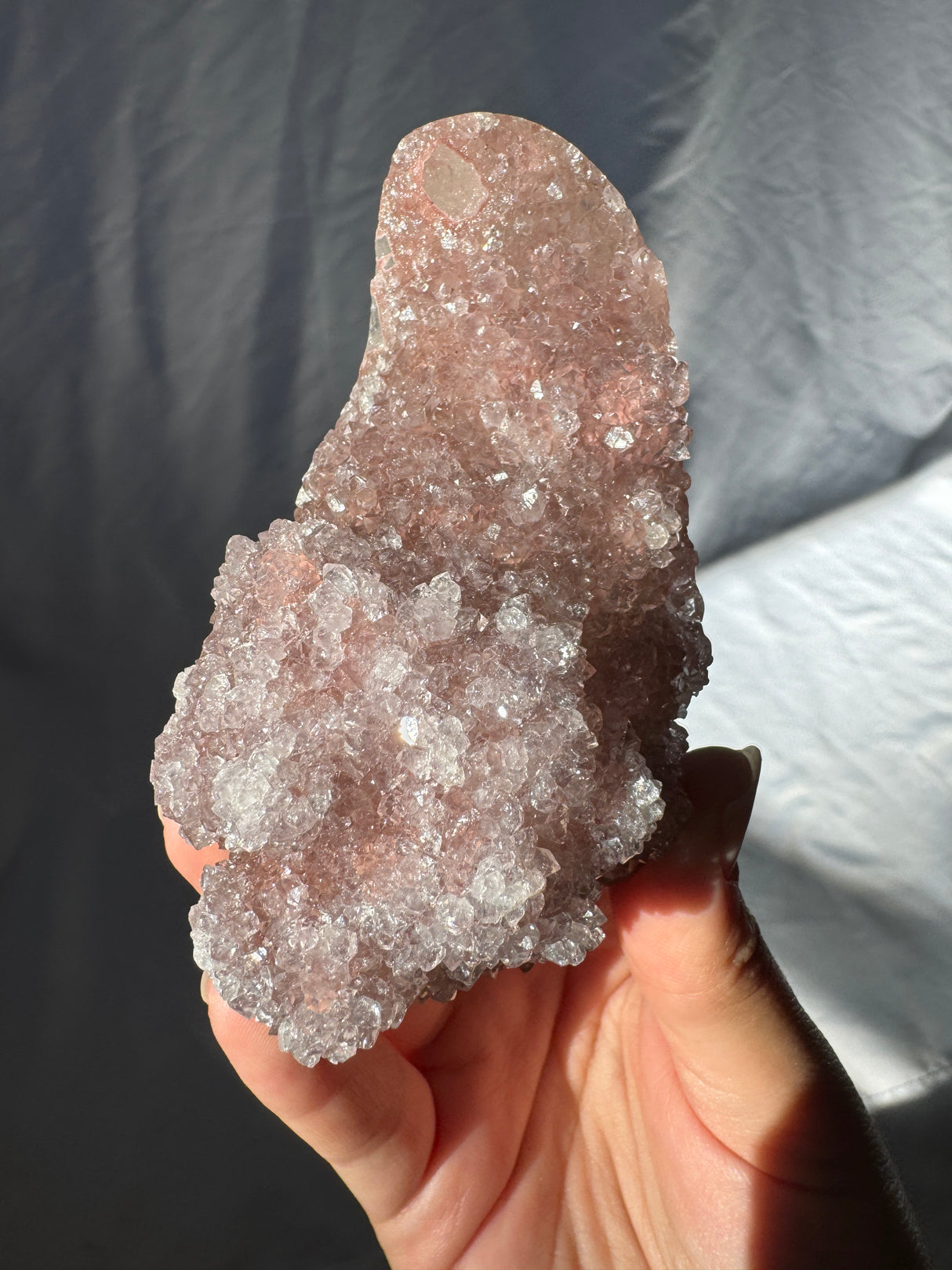 Pink Rainbow Amethyst Free Form (Self Stands)