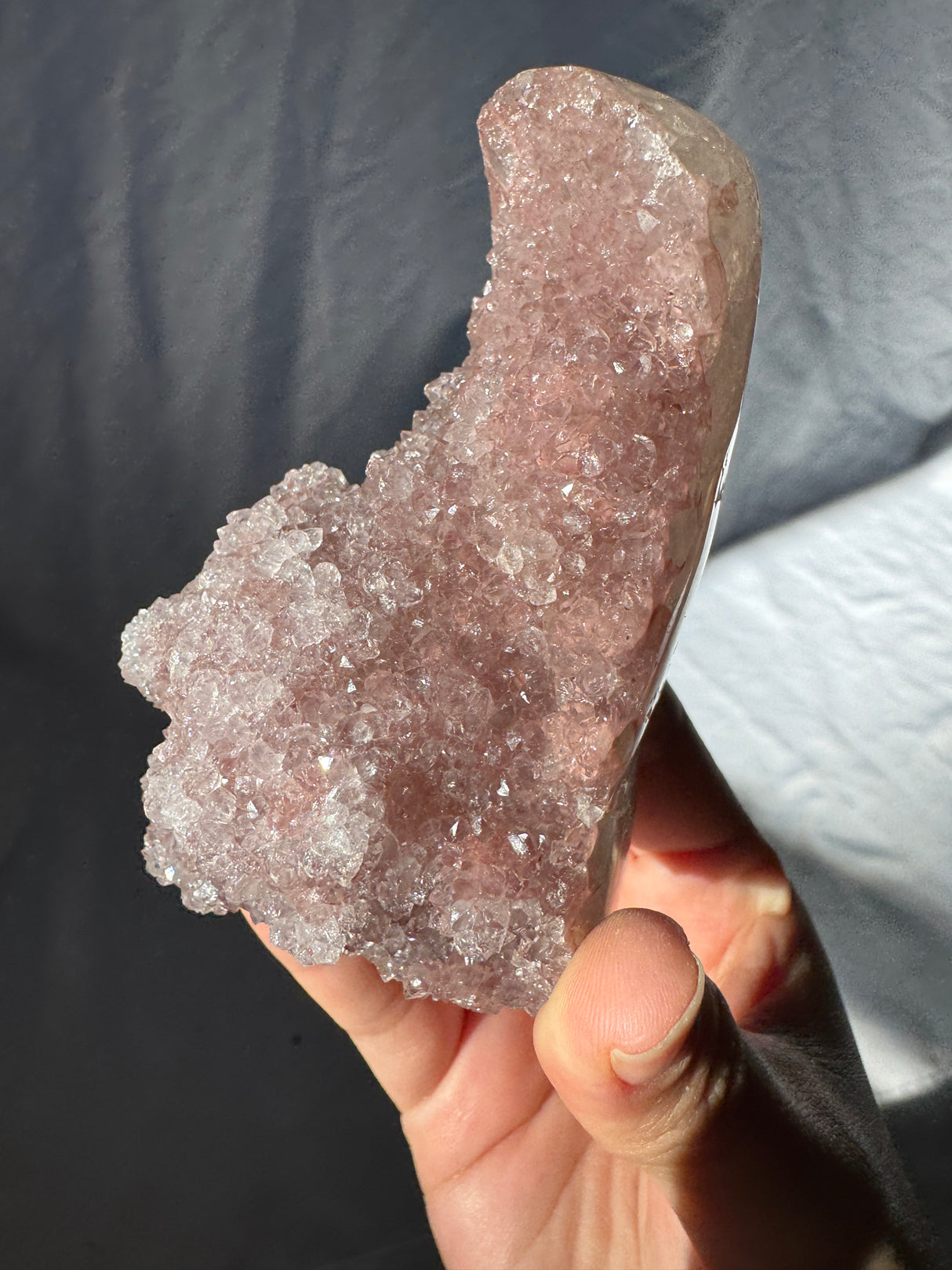 Pink Rainbow Amethyst Free Form (Self Stands)
