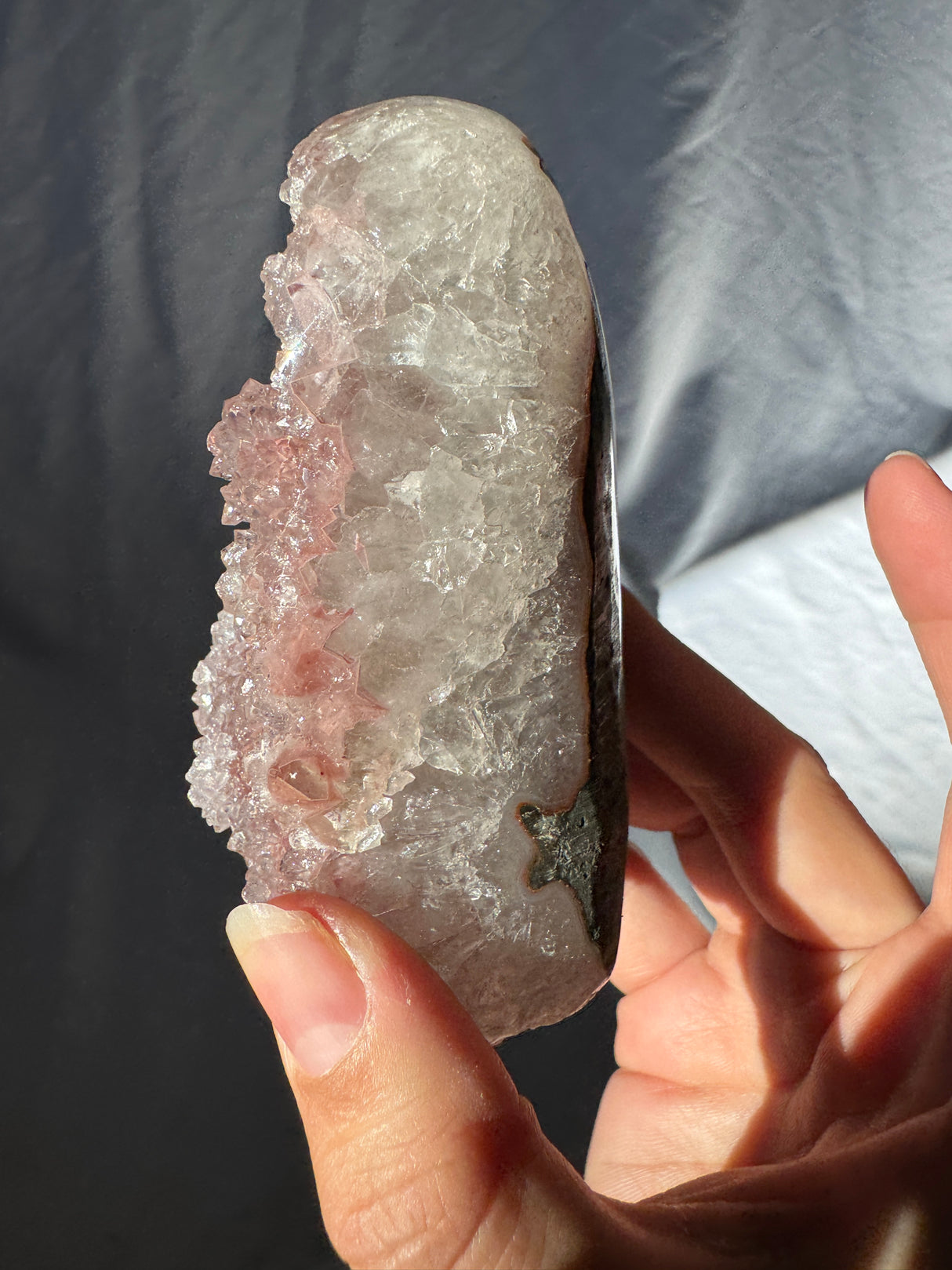 Pink Rainbow Amethyst Free Form (Self Stands)