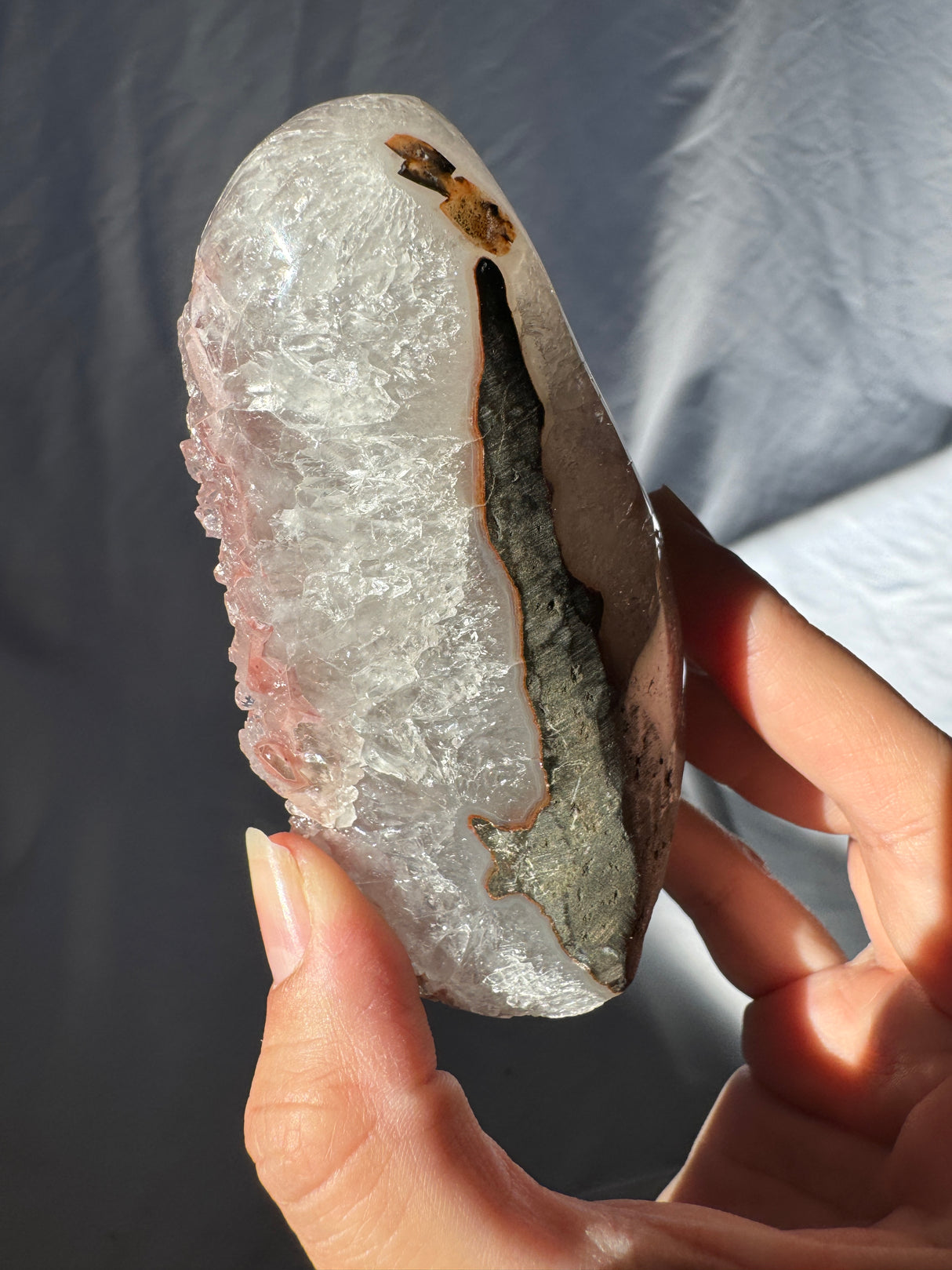 Pink Rainbow Amethyst Free Form (Self Stands)