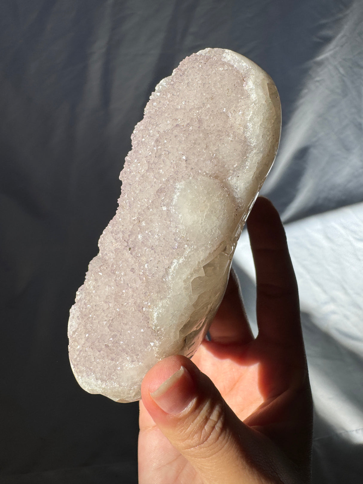 Pale Lavender Rainbow Amethyst Free Form (Self Stands)