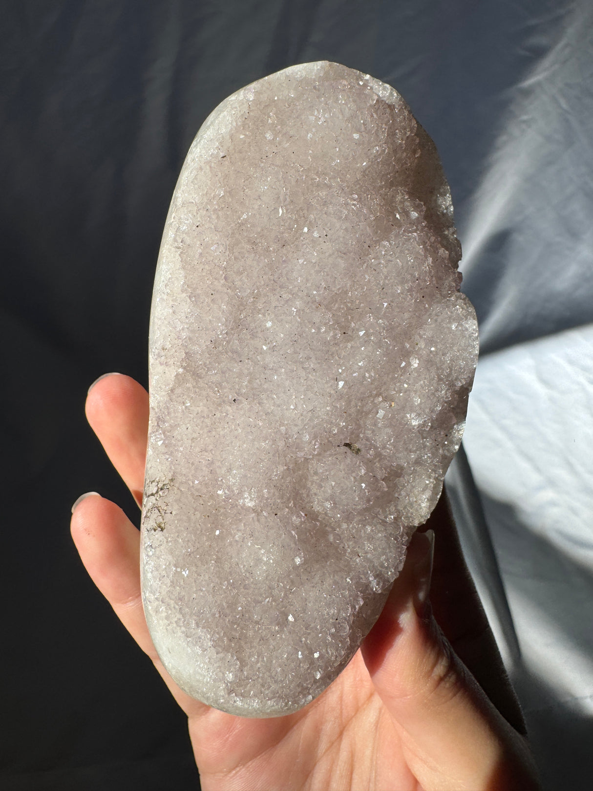 Pale Lavender Rainbow Amethyst Free Form (Self Stands)