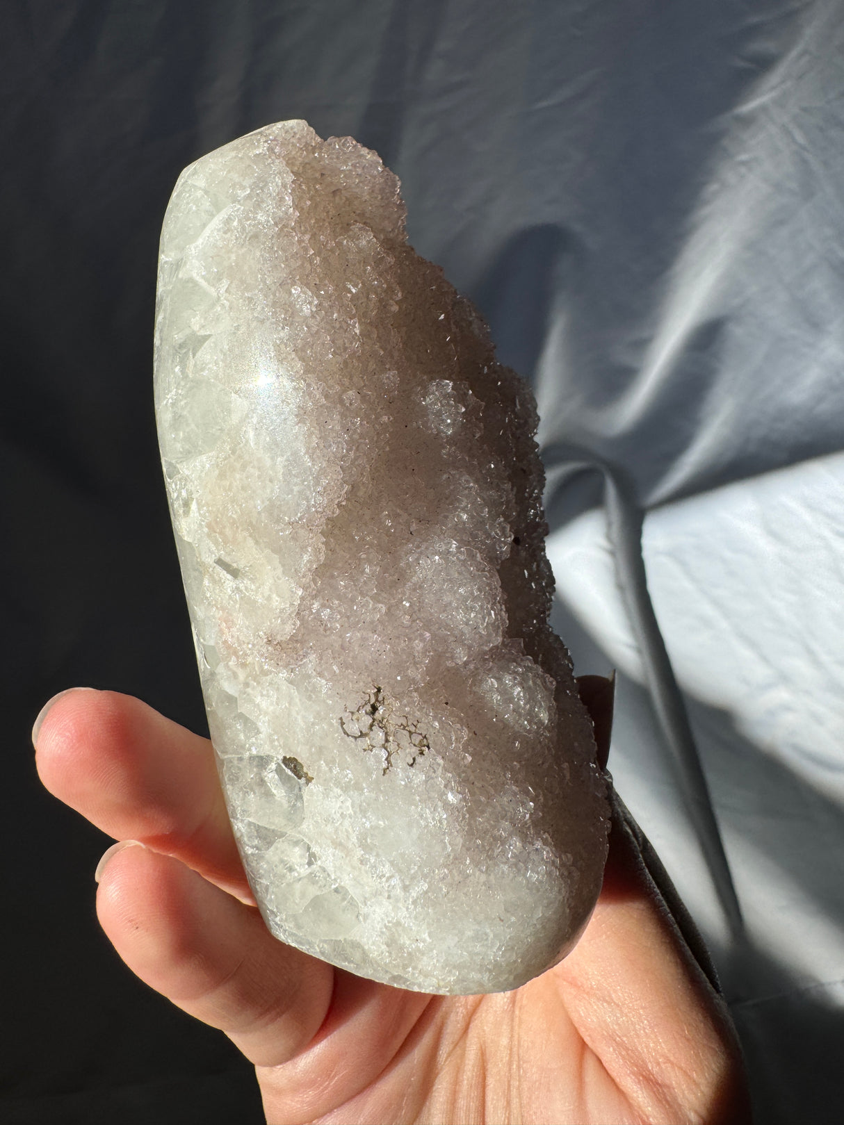 Pale Lavender Rainbow Amethyst Free Form (Self Stands)