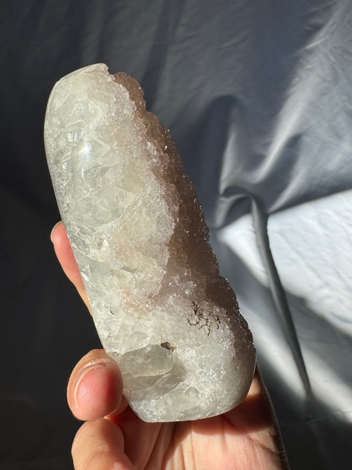 Pale Lavender Rainbow Amethyst Free Form (Self Stands)