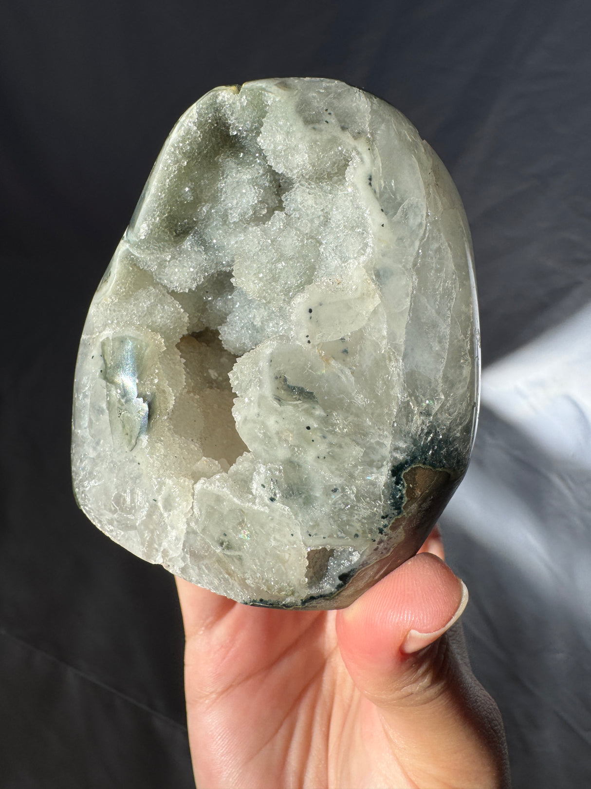 Druzy Sage Rainbow Amethyst Free Form