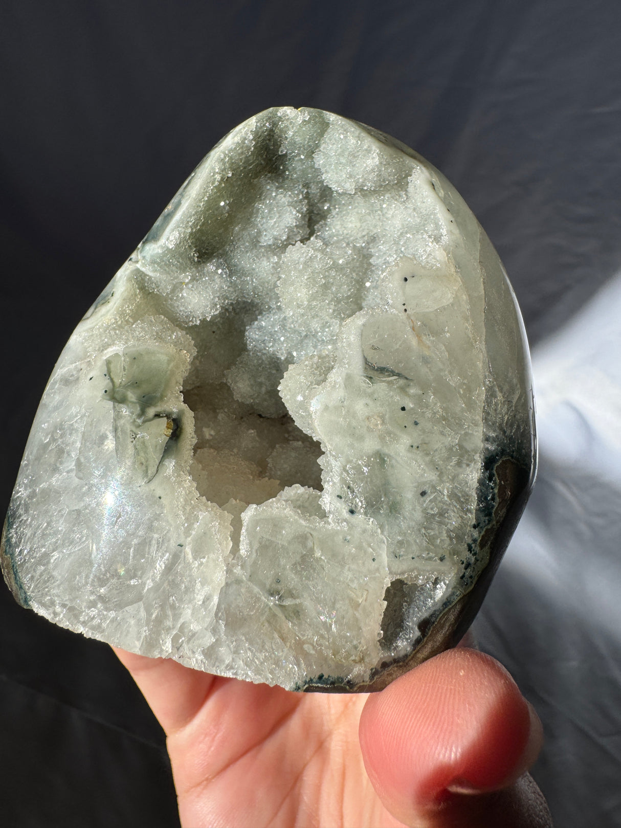 Druzy Sage Rainbow Amethyst Free Form