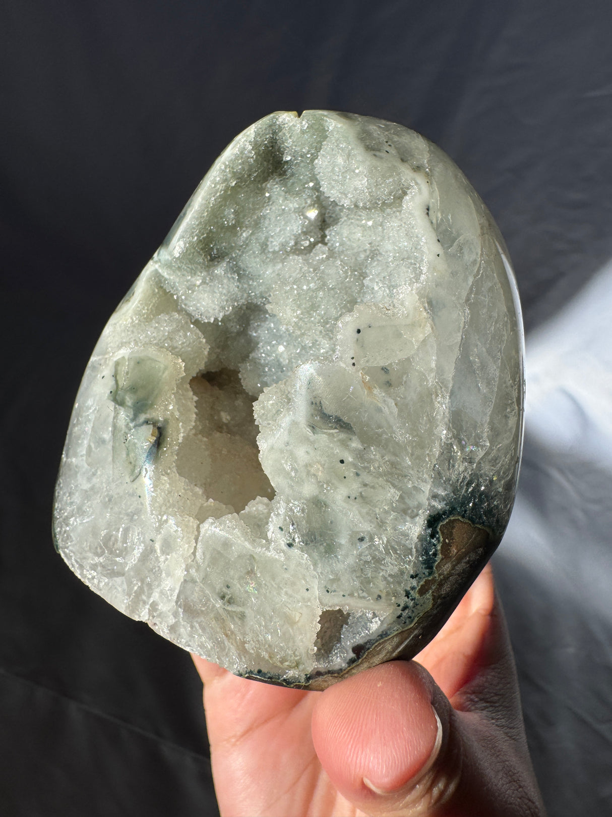 Druzy Sage Rainbow Amethyst Free Form