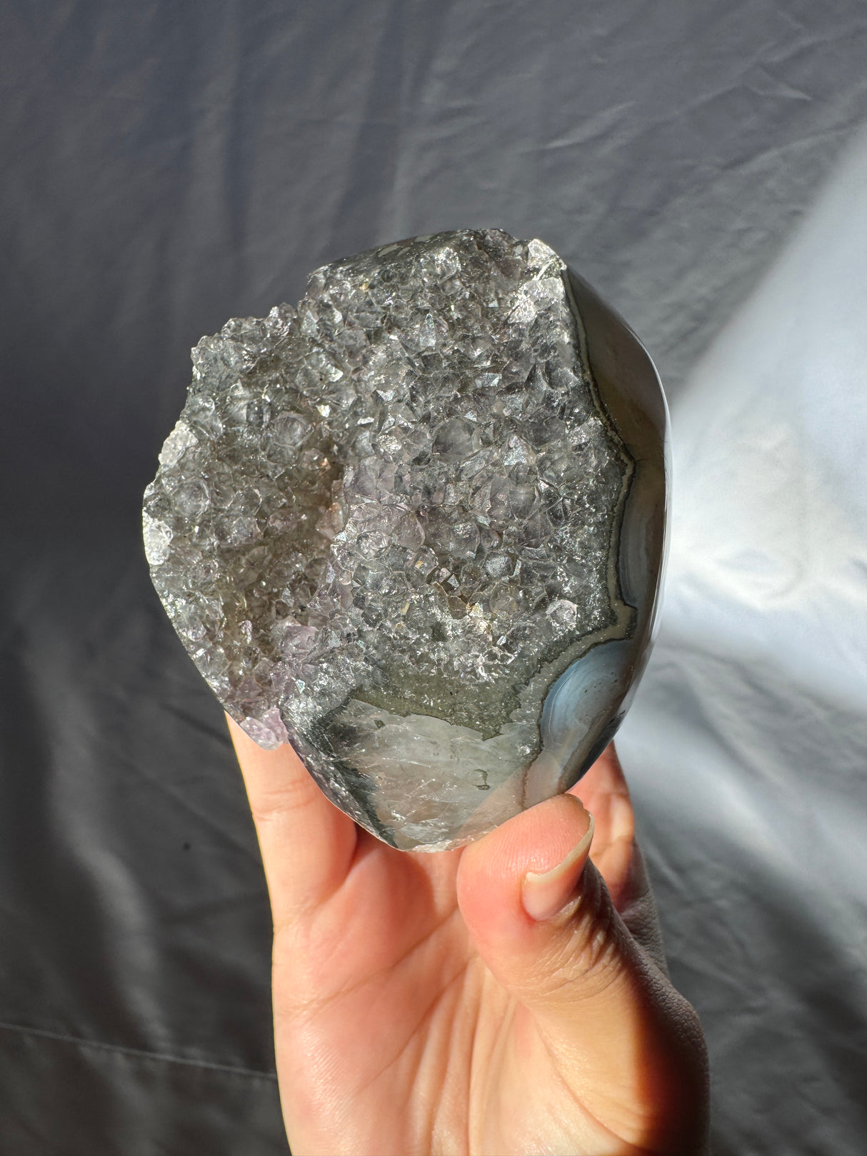 Black Amethyst Agate Free Form