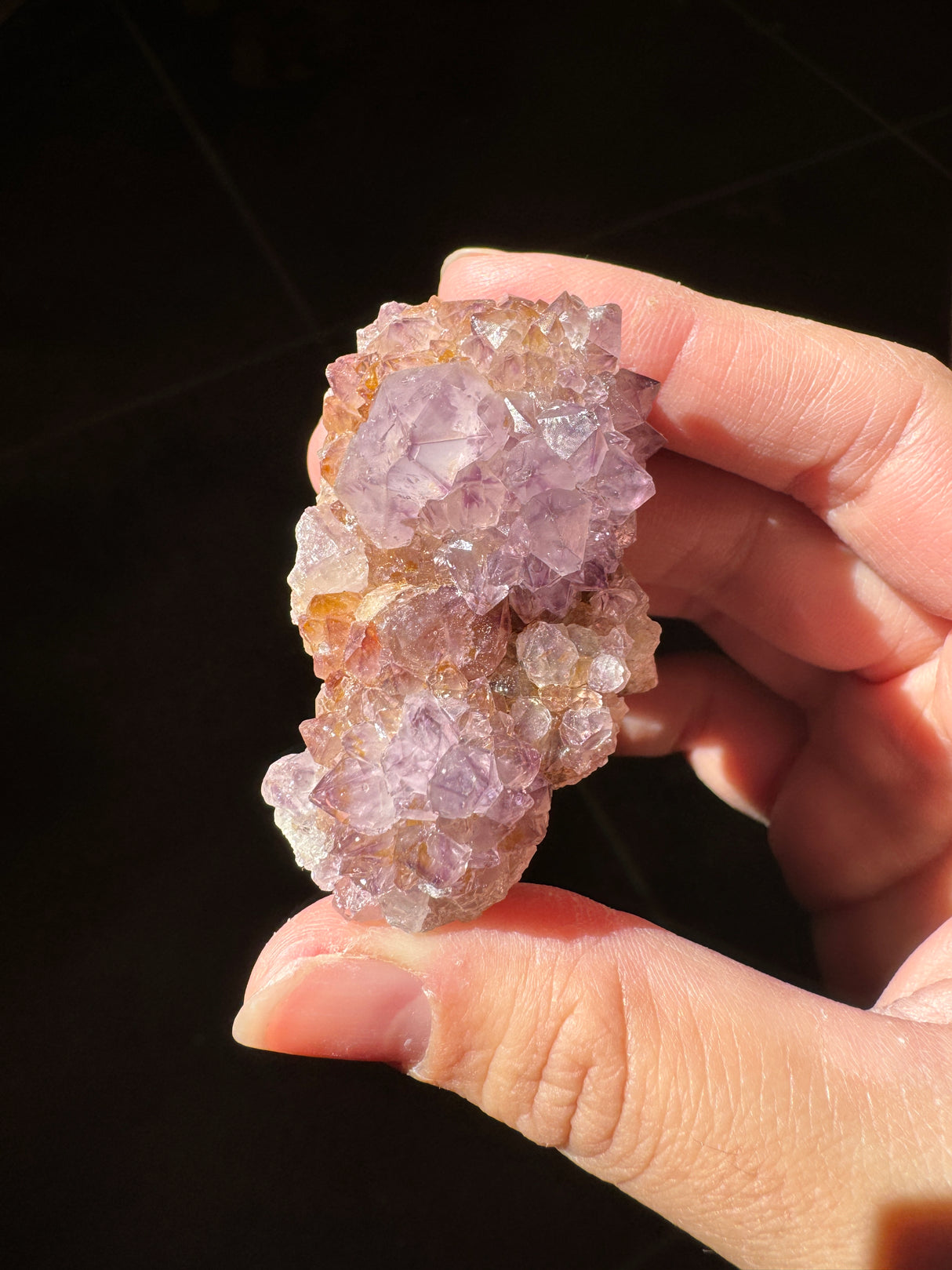 Deep Purple Spirit Quartz Cluster