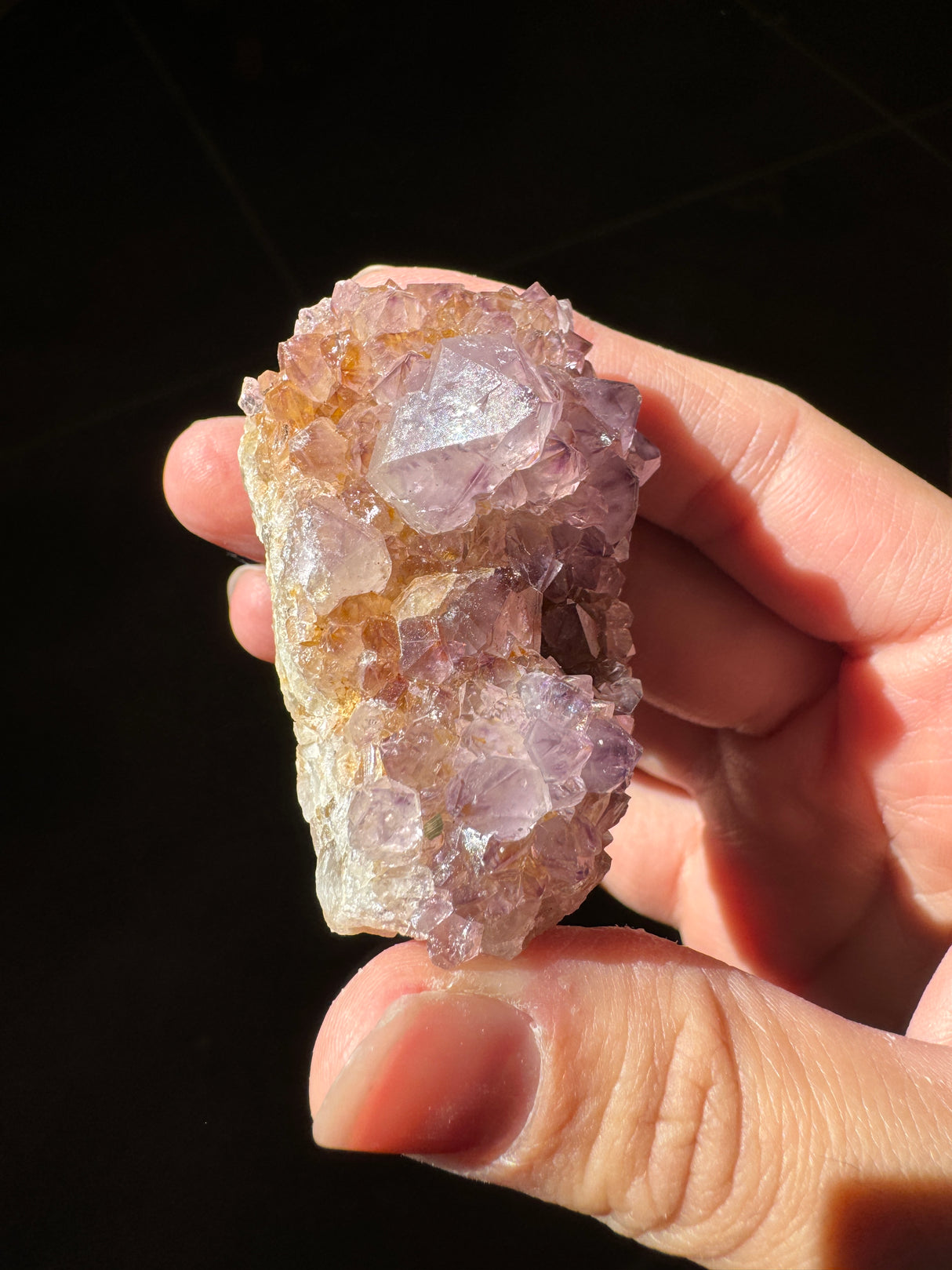 Deep Purple Spirit Quartz Cluster