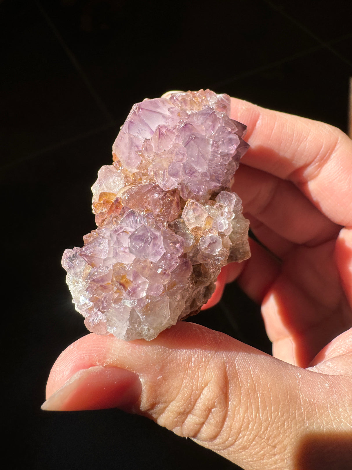 Deep Purple Spirit Quartz Cluster