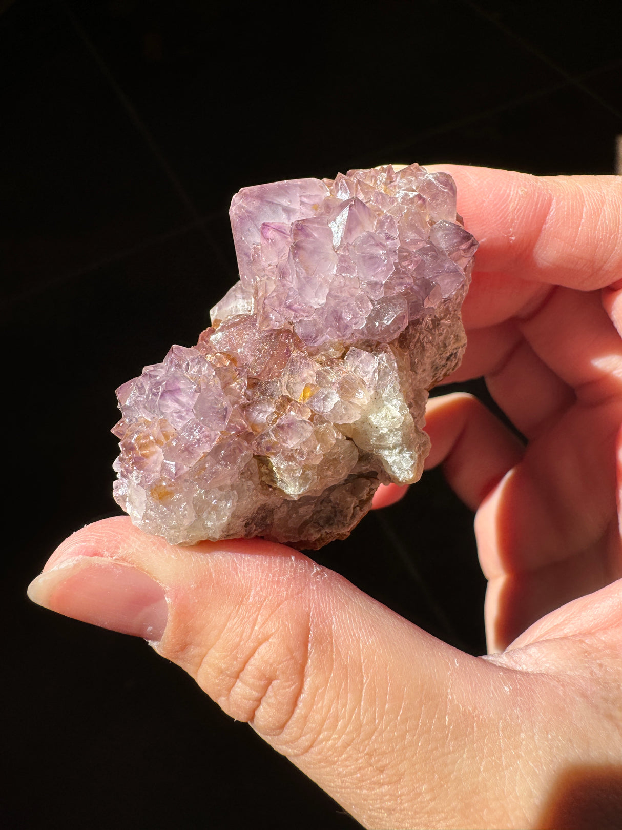 Deep Purple Spirit Quartz Cluster