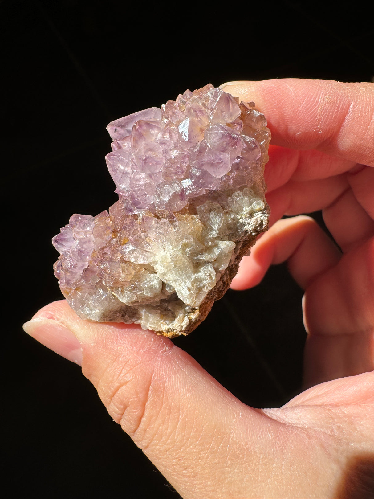 Deep Purple Spirit Quartz Cluster