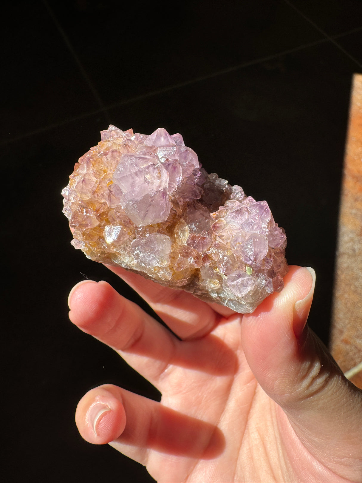 Deep Purple Spirit Quartz Cluster