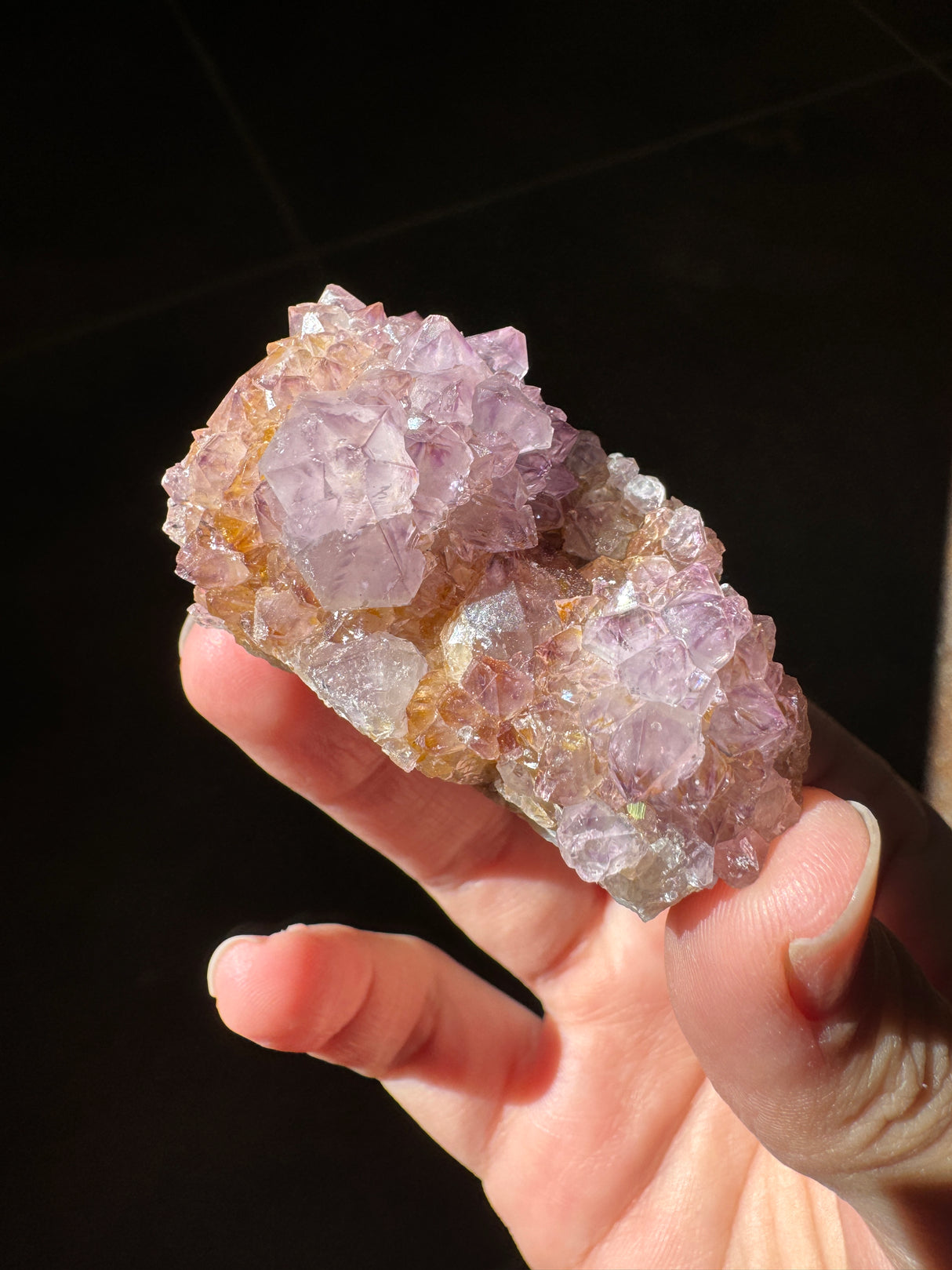 Deep Purple Spirit Quartz Cluster