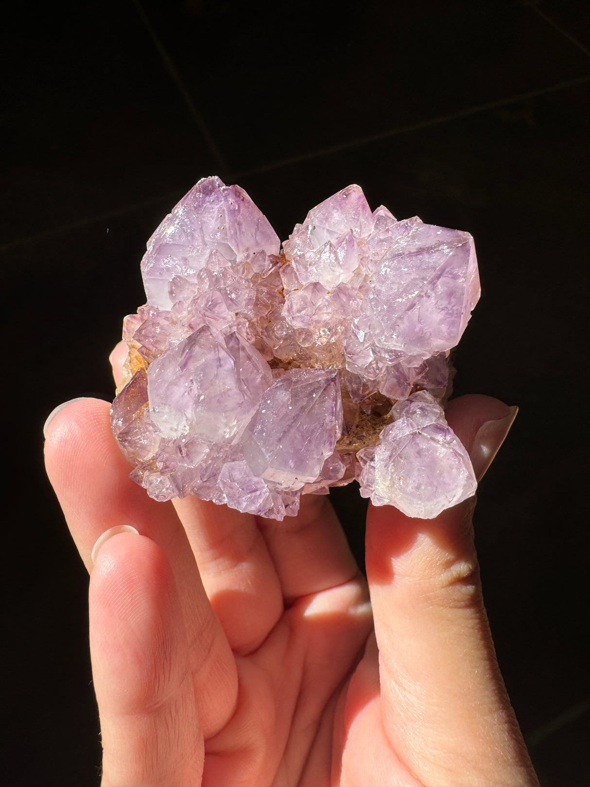 Deep Purple Spirit Quartz Cluster