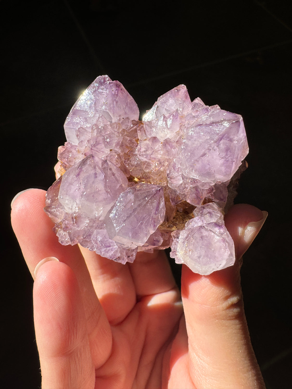 Deep Purple Spirit Quartz Cluster