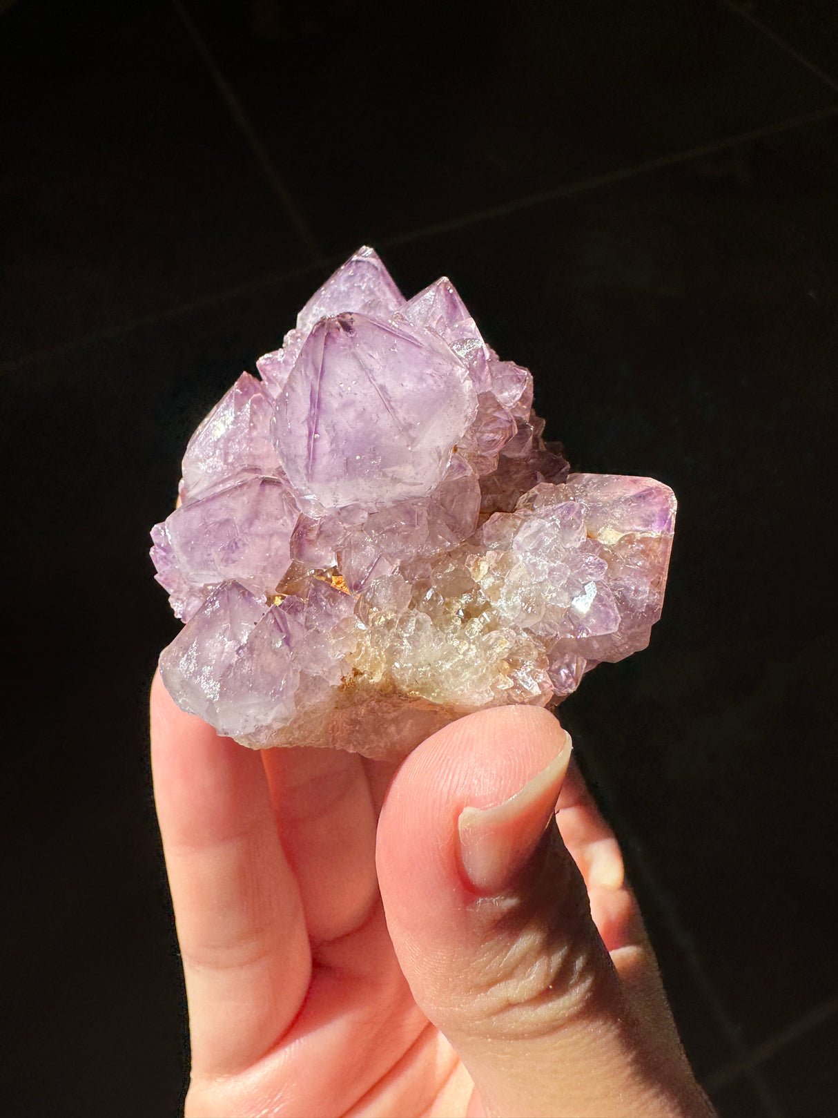 Deep Purple Spirit Quartz Cluster