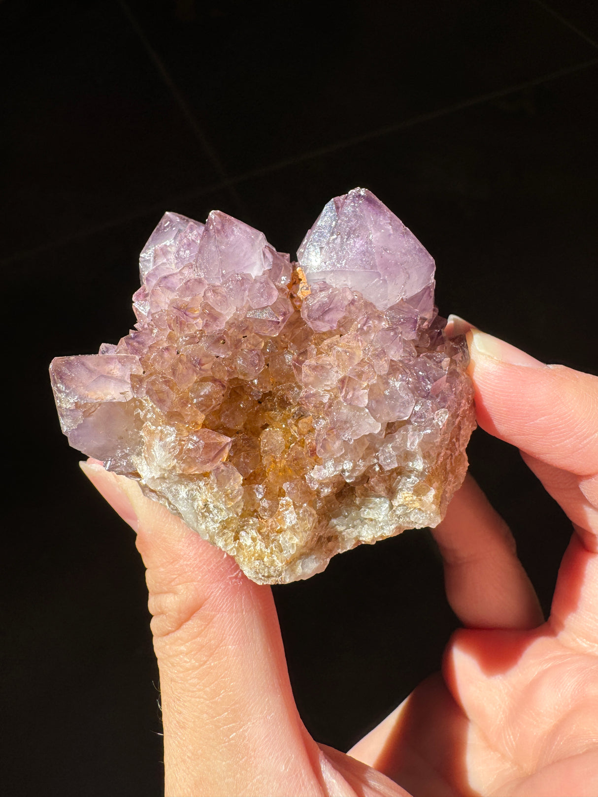 Deep Purple Spirit Quartz Cluster