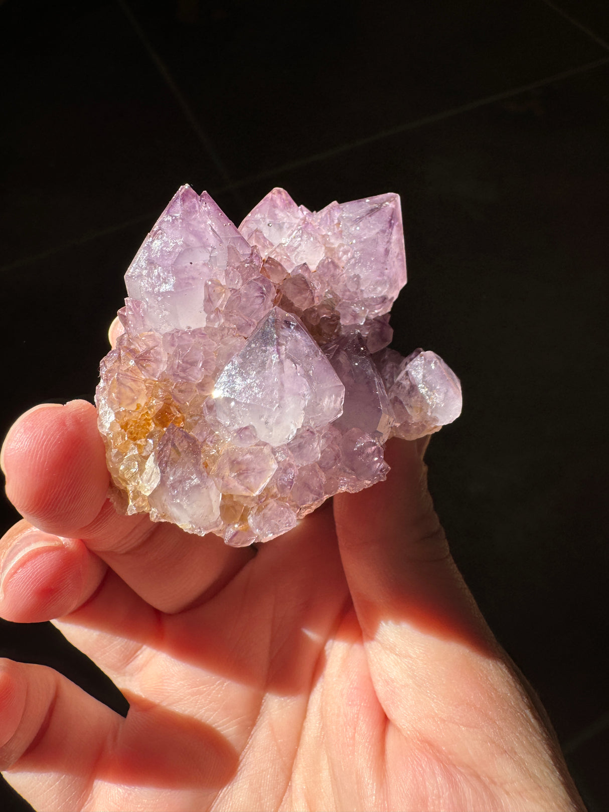 Deep Purple Spirit Quartz Cluster