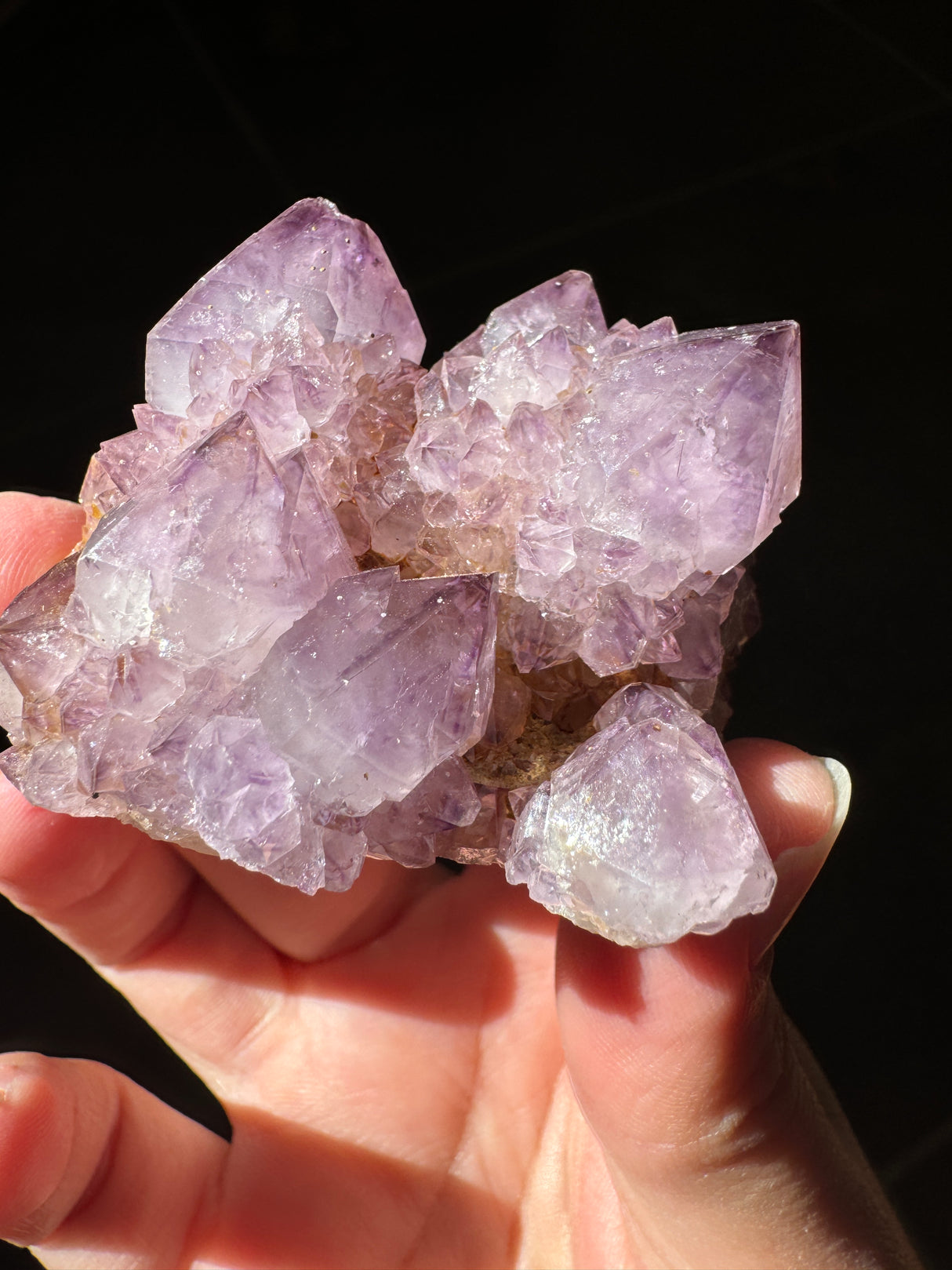 Deep Purple Spirit Quartz Cluster
