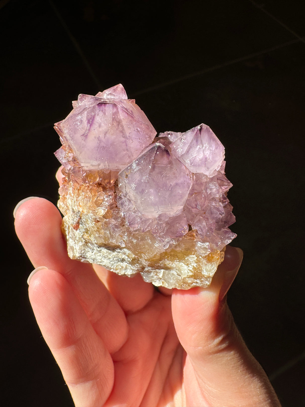 Deep Purple Spirit Quartz Cluster