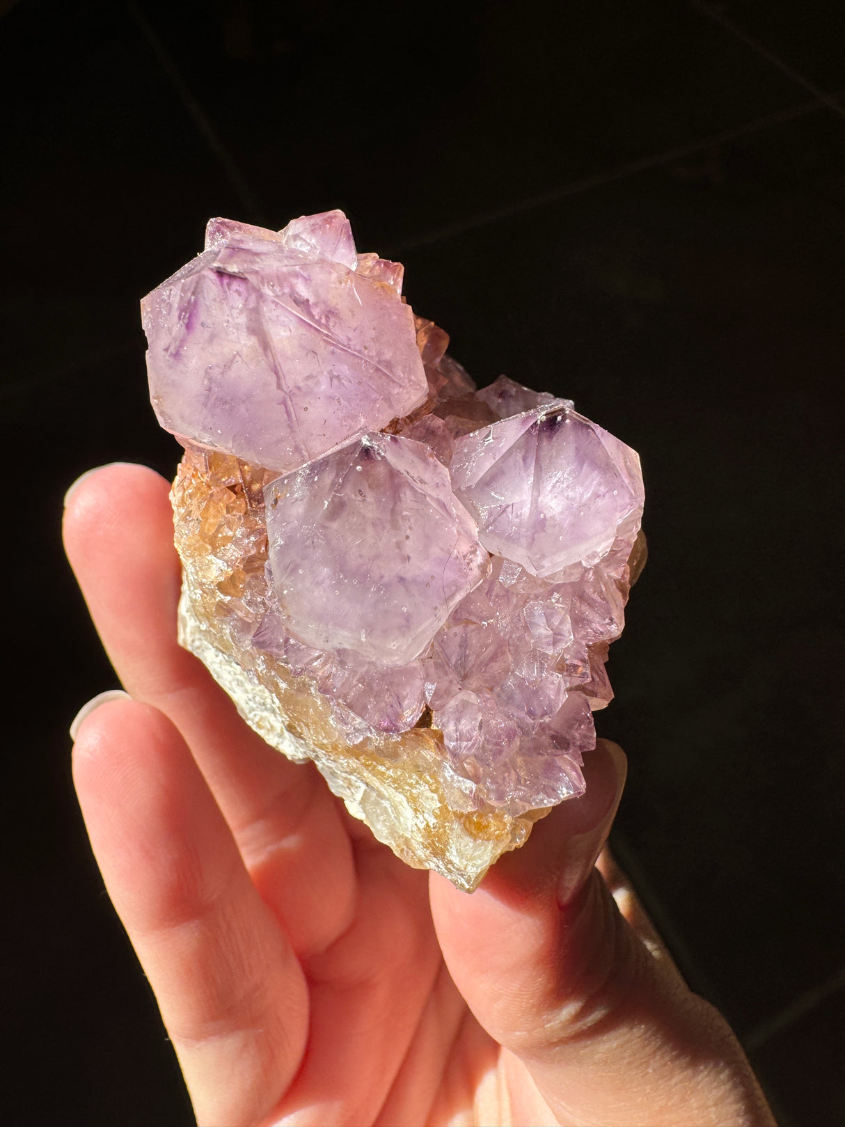Deep Purple Spirit Quartz Cluster