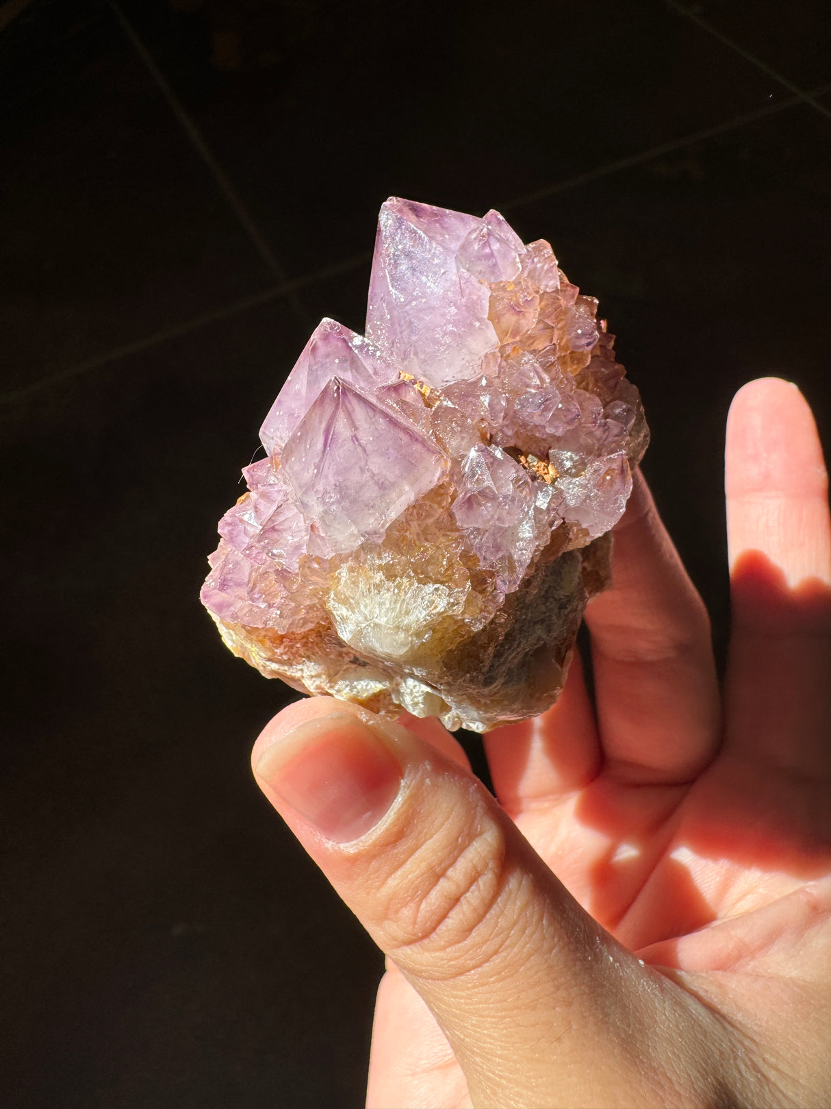Deep Purple Spirit Quartz Cluster