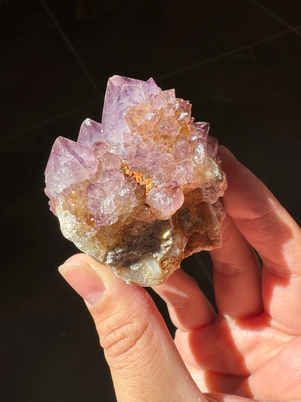 Deep Purple Spirit Quartz Cluster