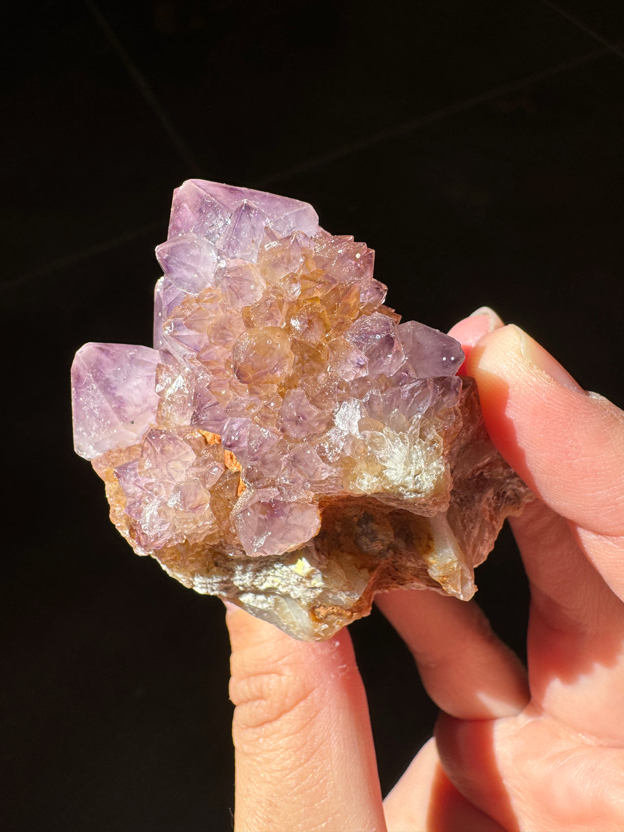 Deep Purple Spirit Quartz Cluster