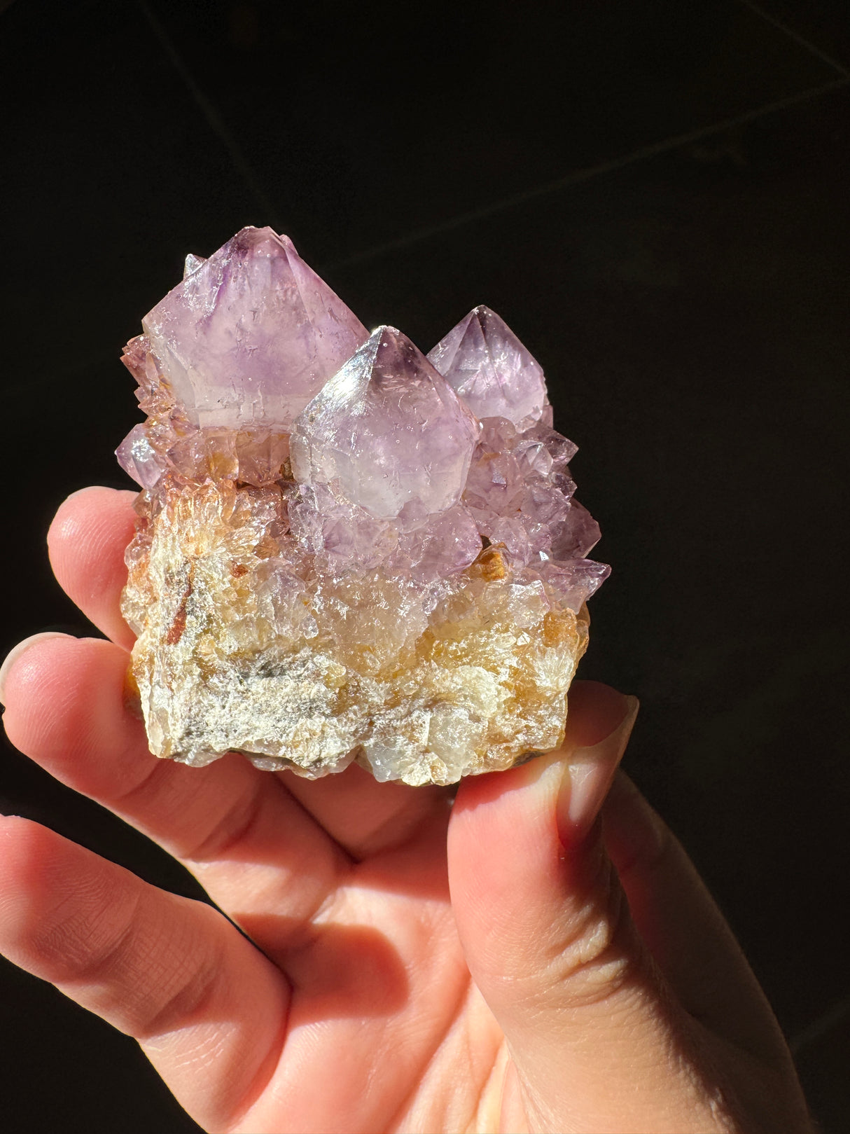 Deep Purple Spirit Quartz Cluster