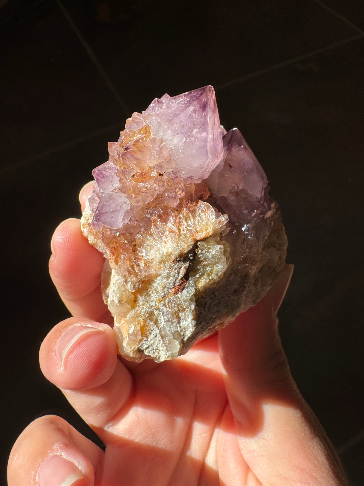 Deep Purple Spirit Quartz Cluster