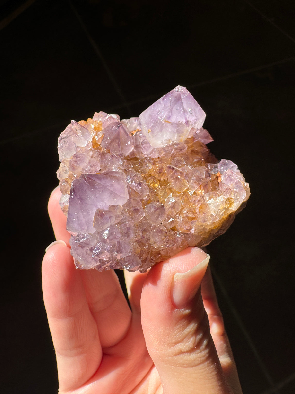Deep Purple Spirit Quartz Cluster