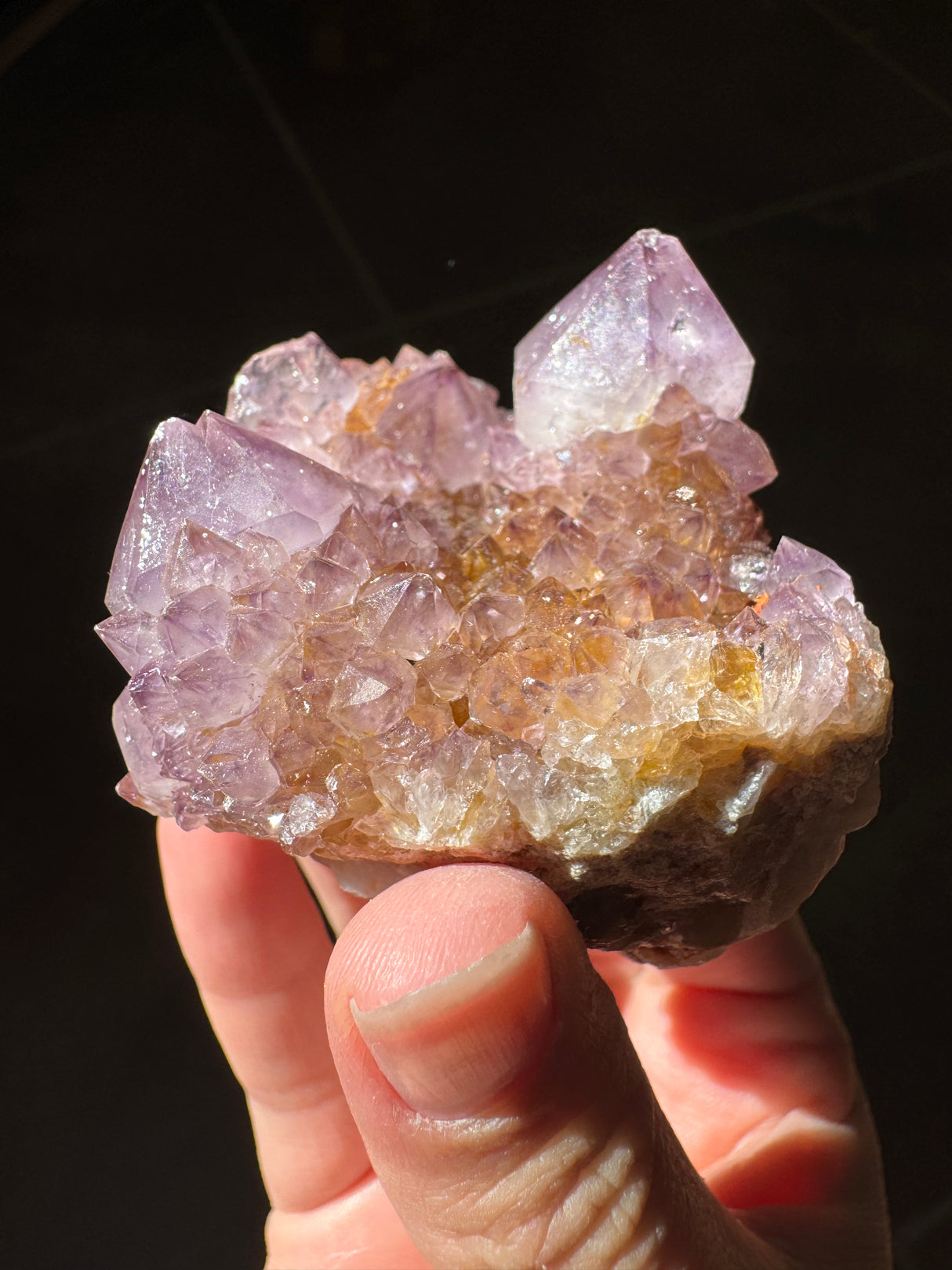 Deep Purple Spirit Quartz Cluster