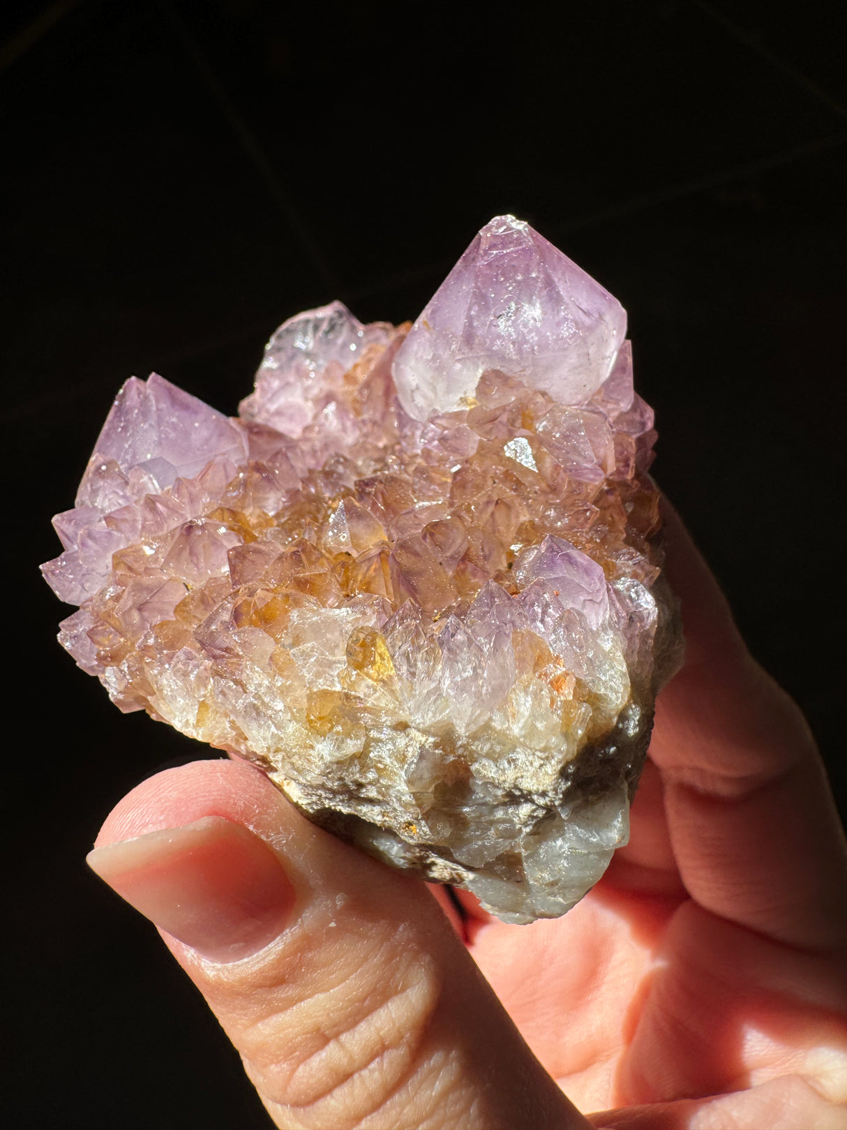 Deep Purple Spirit Quartz Cluster