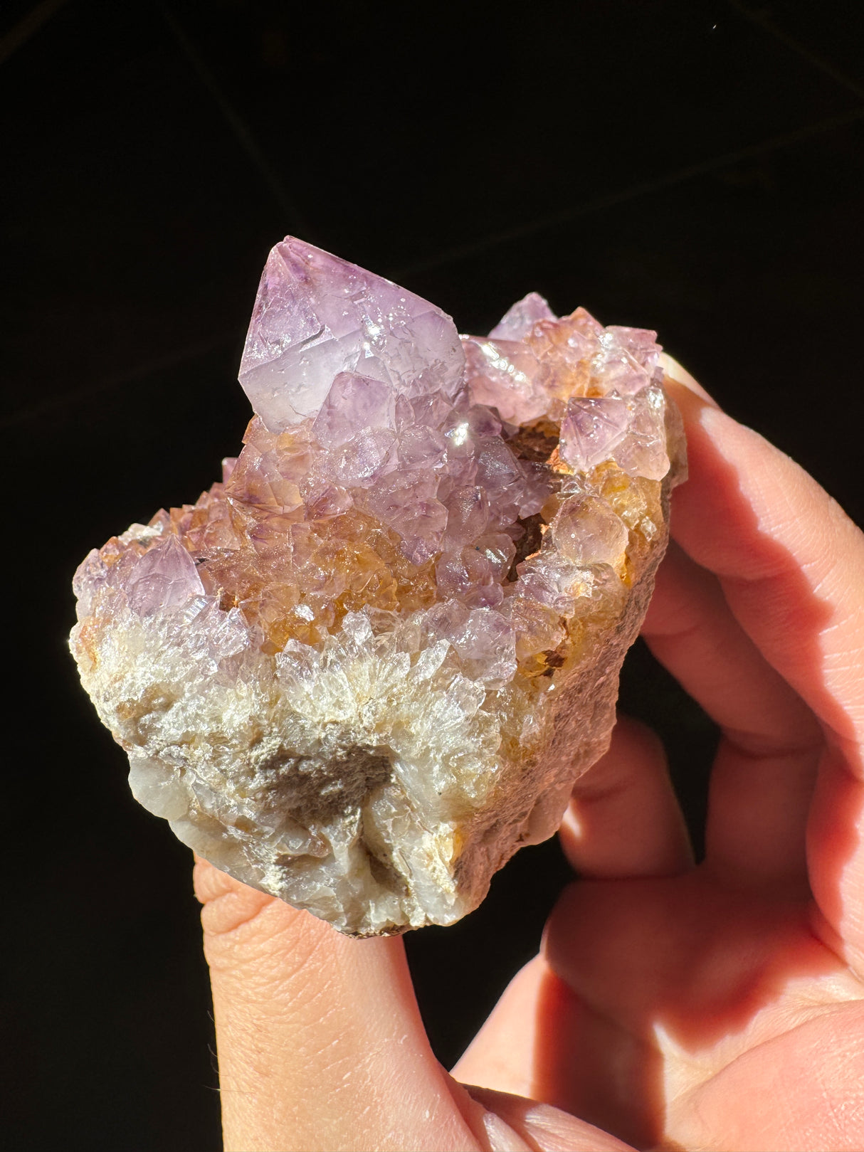 Deep Purple Spirit Quartz Cluster