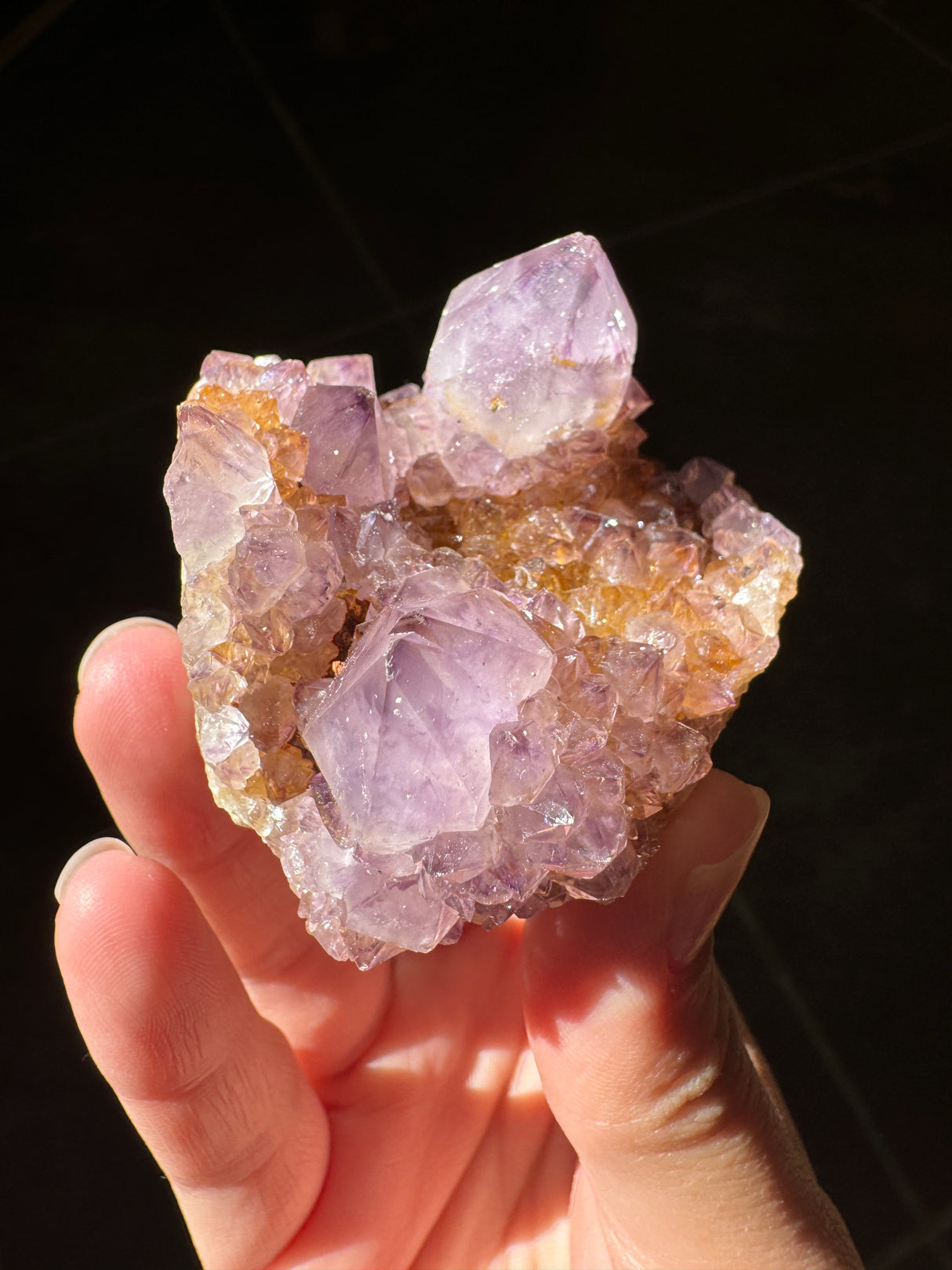 Deep Purple Spirit Quartz Cluster