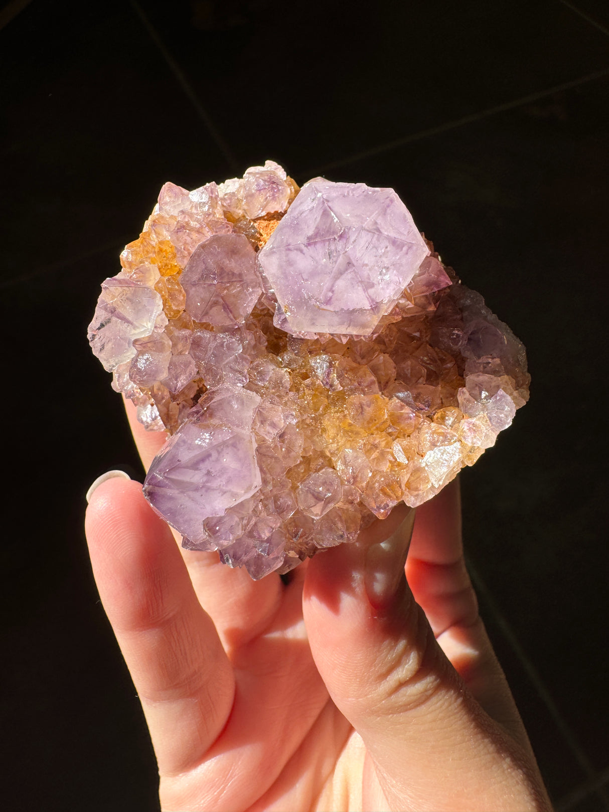 Deep Purple Spirit Quartz Cluster